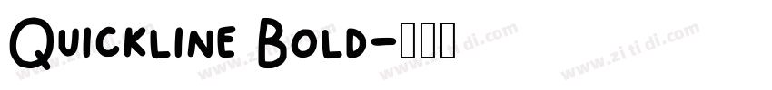 Quickline Bold字体转换